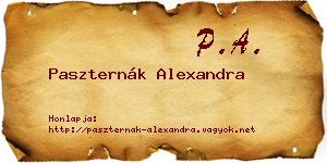 Paszternák Alexandra névjegykártya